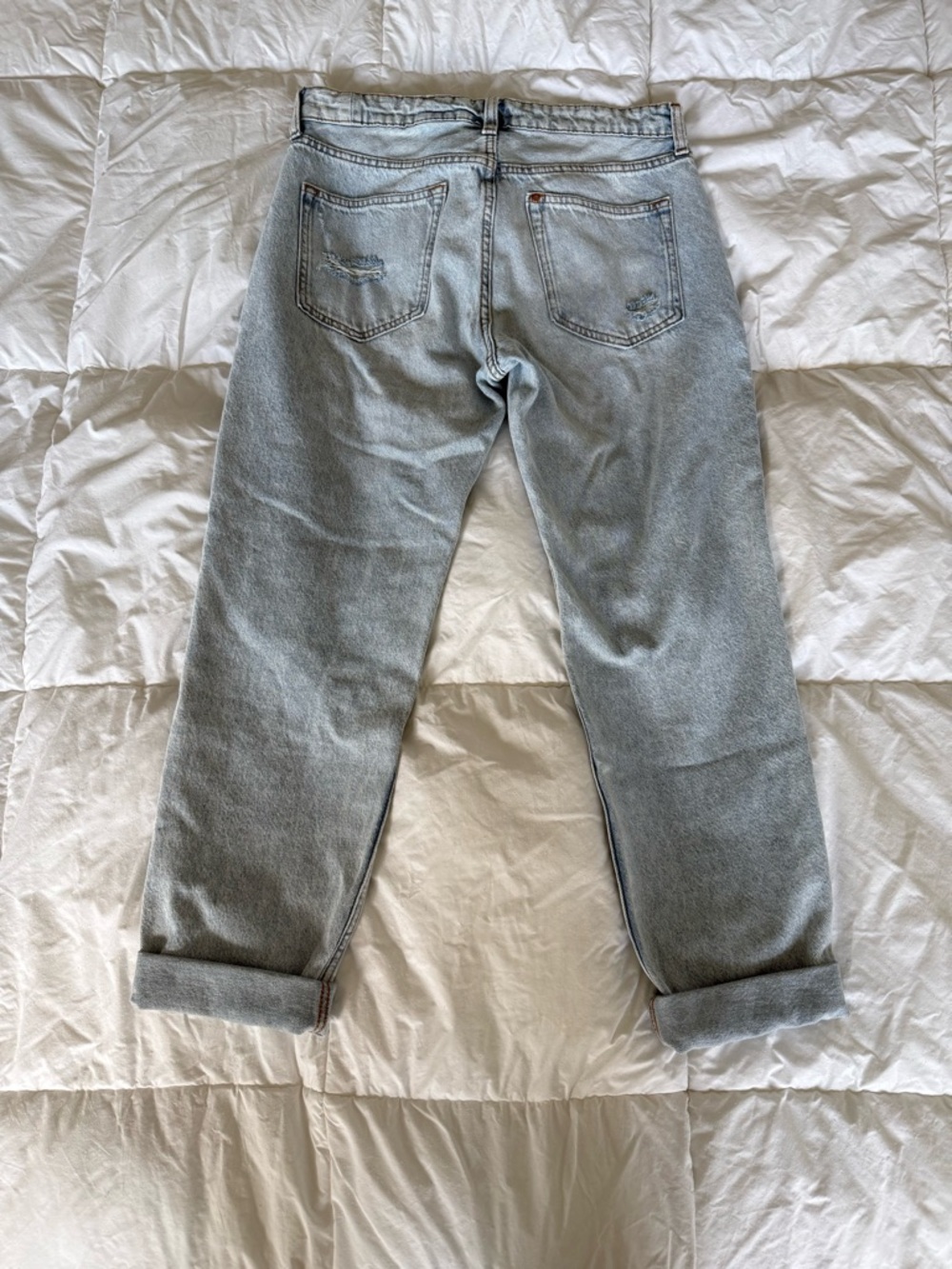 H&M Light Blue Distressed Boyfriend Jeans - Picture 3 of 4